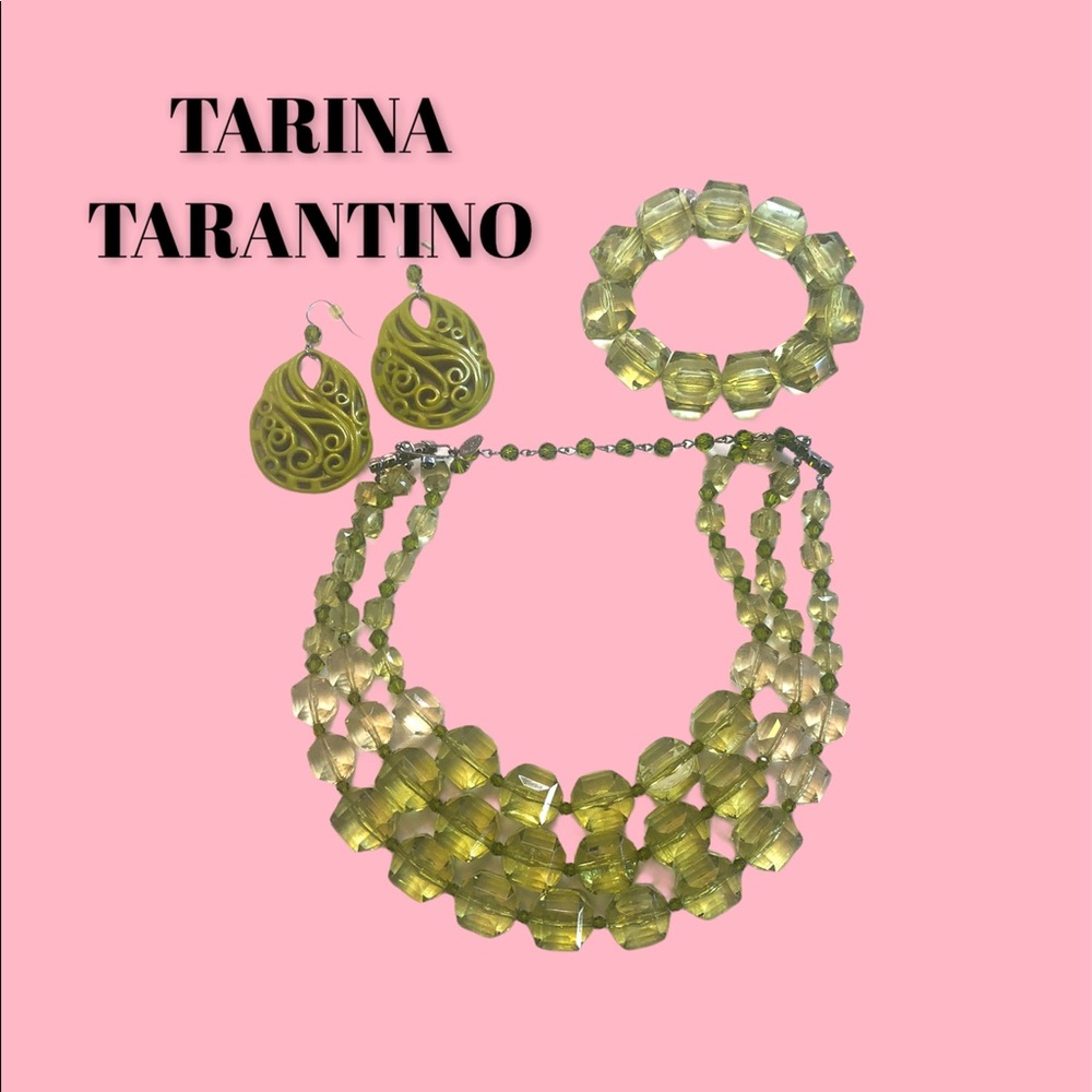 TARINA TARANTINO Necklace Bracelet TWO pr earrings